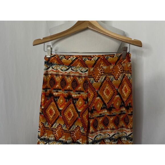 Rainbow Women's Palazzo Flare Leggings Multicolor High Waist Size Medium X 32 - Picture 3 of 10